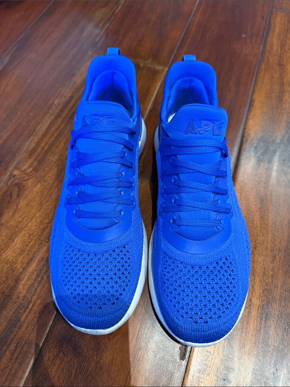 APL Royal Blue Knit Lace-Up Sneakers